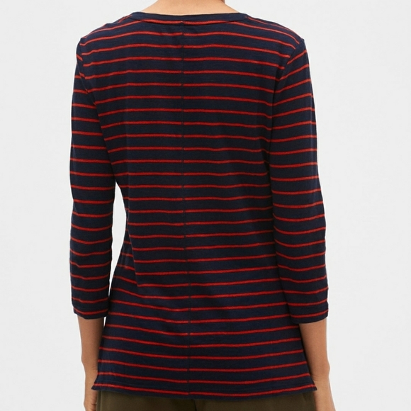 Banana Republic Stripe Malibu Step-Hem Top - Picture 2 of 8